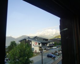 Chalet Mitoyen Centre Station Sauna vue Mt Blanc