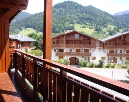 Appartement Praz sur Arly avec superbe vue à 300 mètres des pistes.