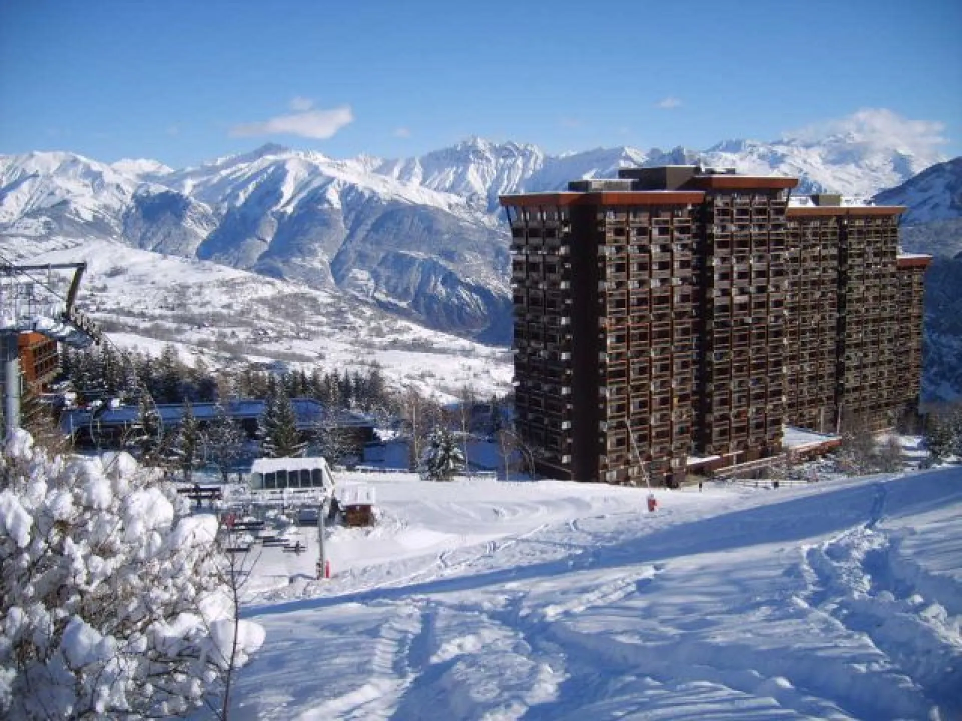 Vue sur l'immeuble