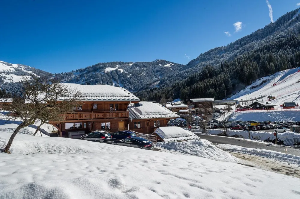 chalet en hiver