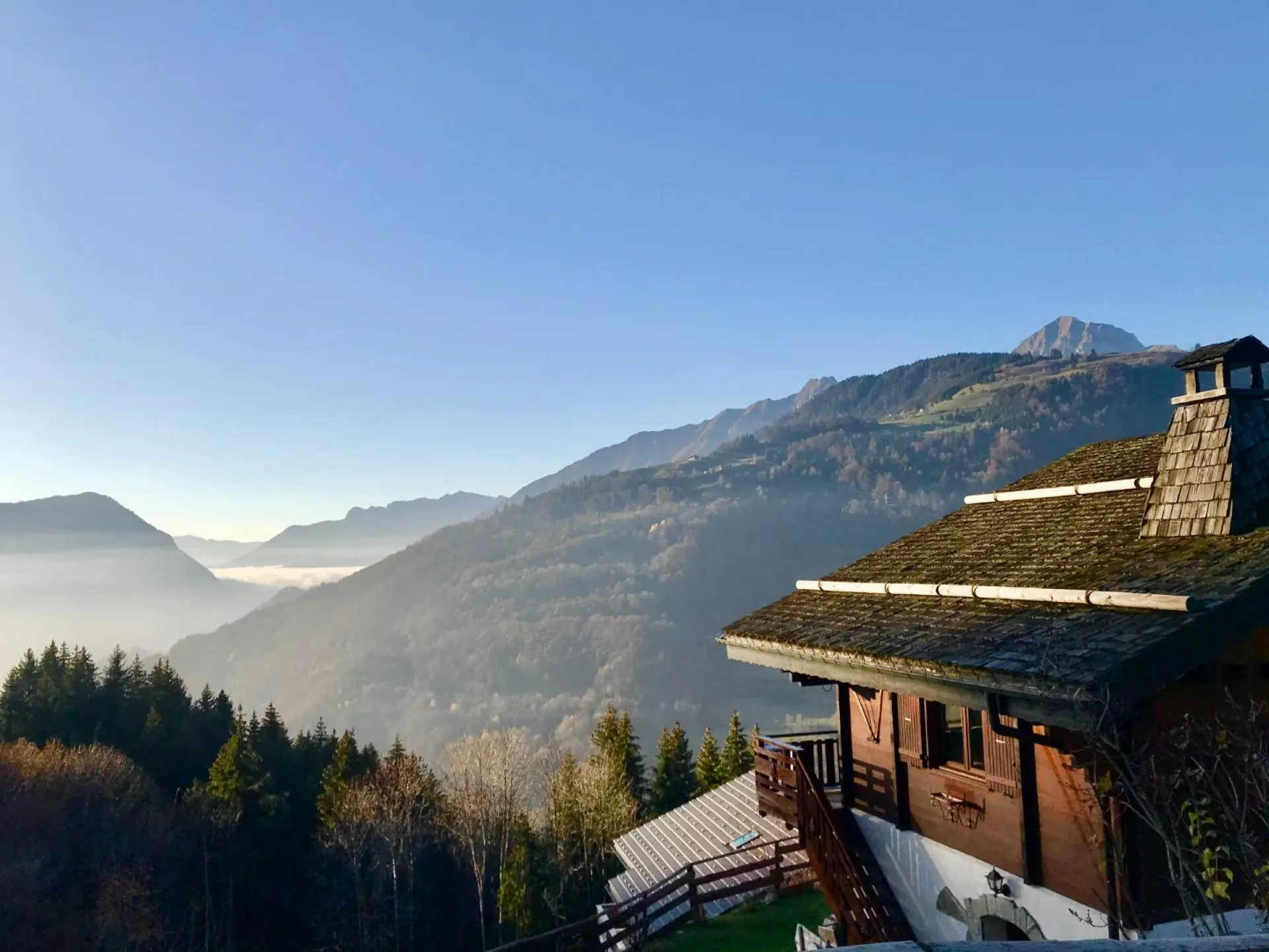 Chalet le Corti, Crest Voland Cohennoz, vue montagnes