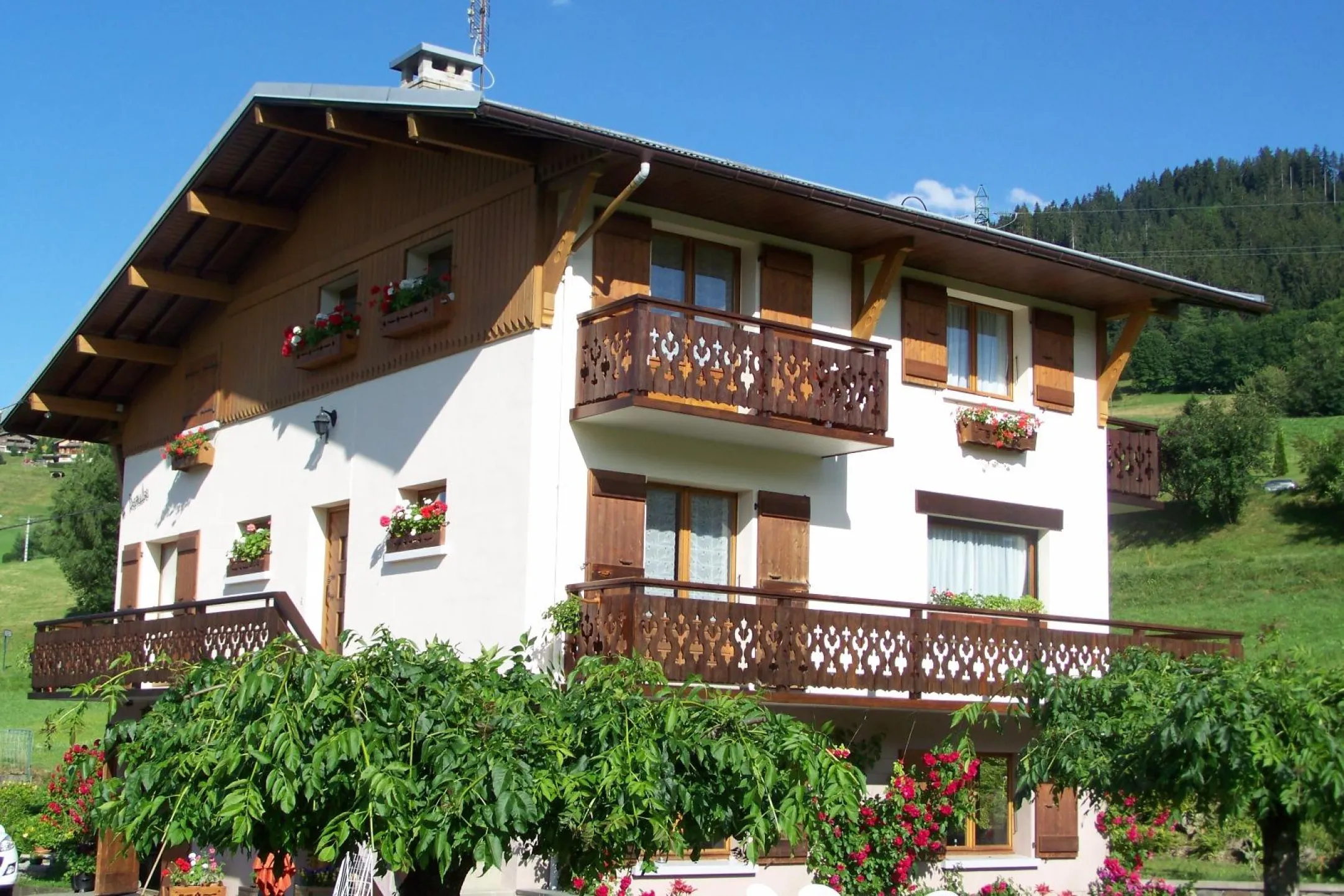 Chalet bien ensoleillé