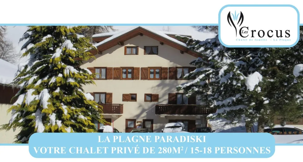 Un grand chalet de famille/amis , accès direct piste de ski à la Plagne