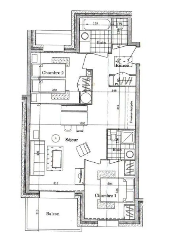Plan de l'appartement