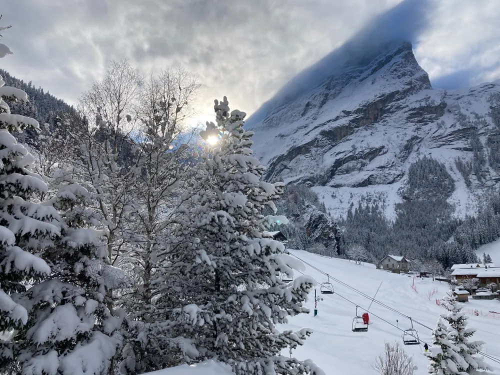 Retour ski aux pieds