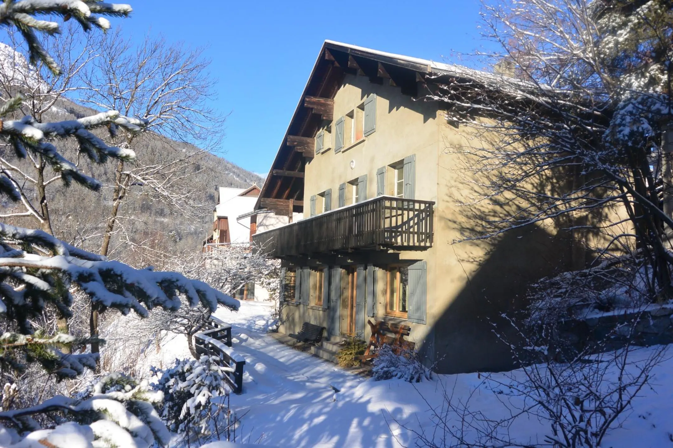 Au petit matin, l(hiver, vue imprenable