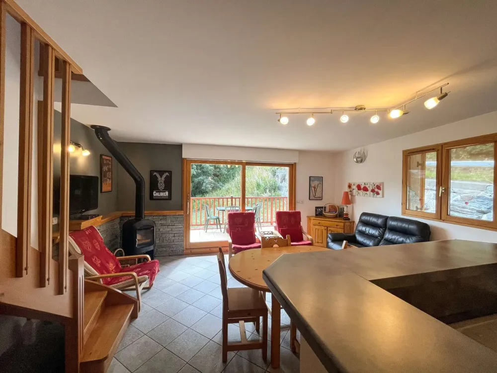 Appartement 3 pieces duplex 6 personnes. proche piste