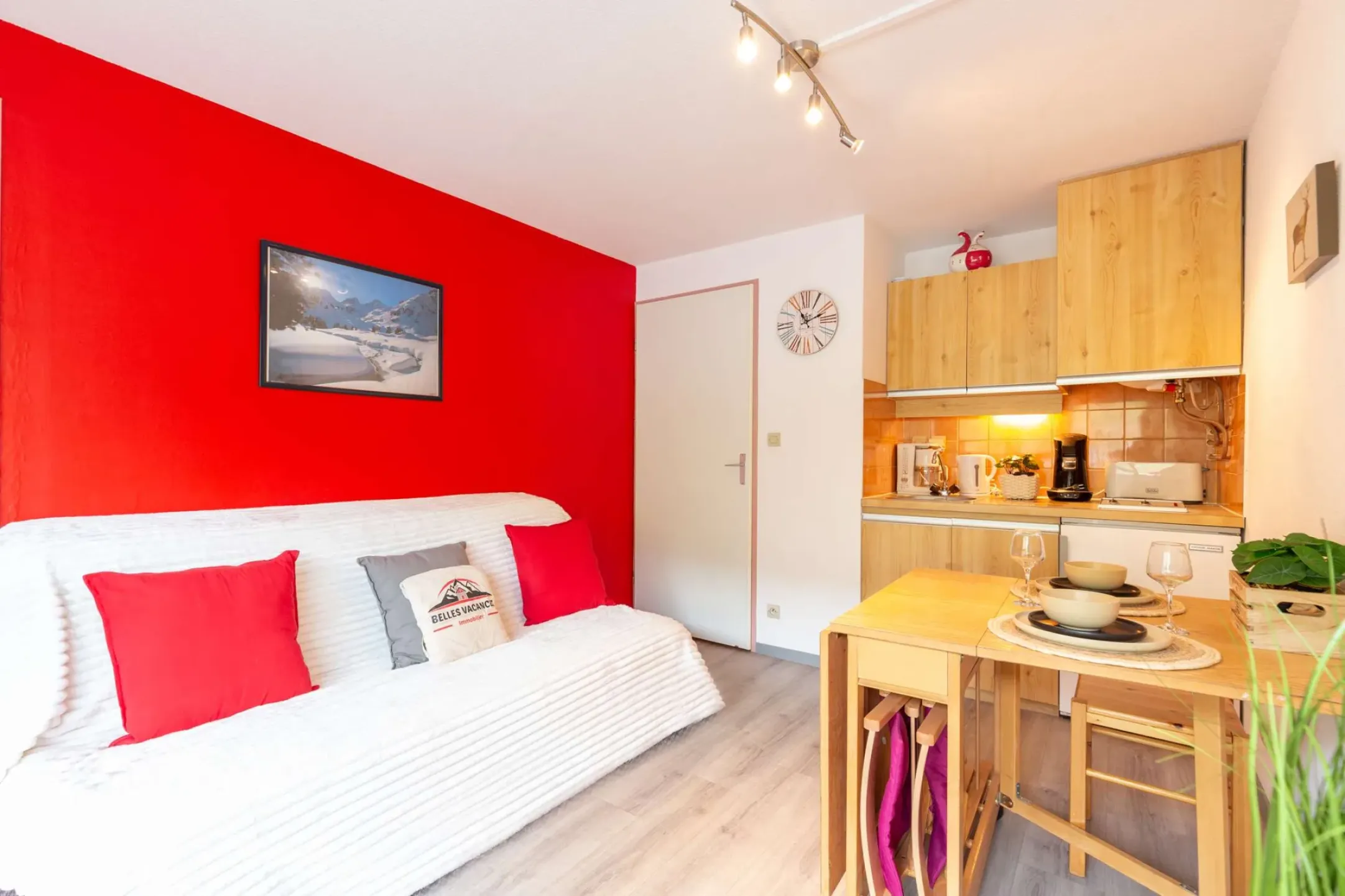 Location appartement type 2  pour 4 personnes pla d'adet