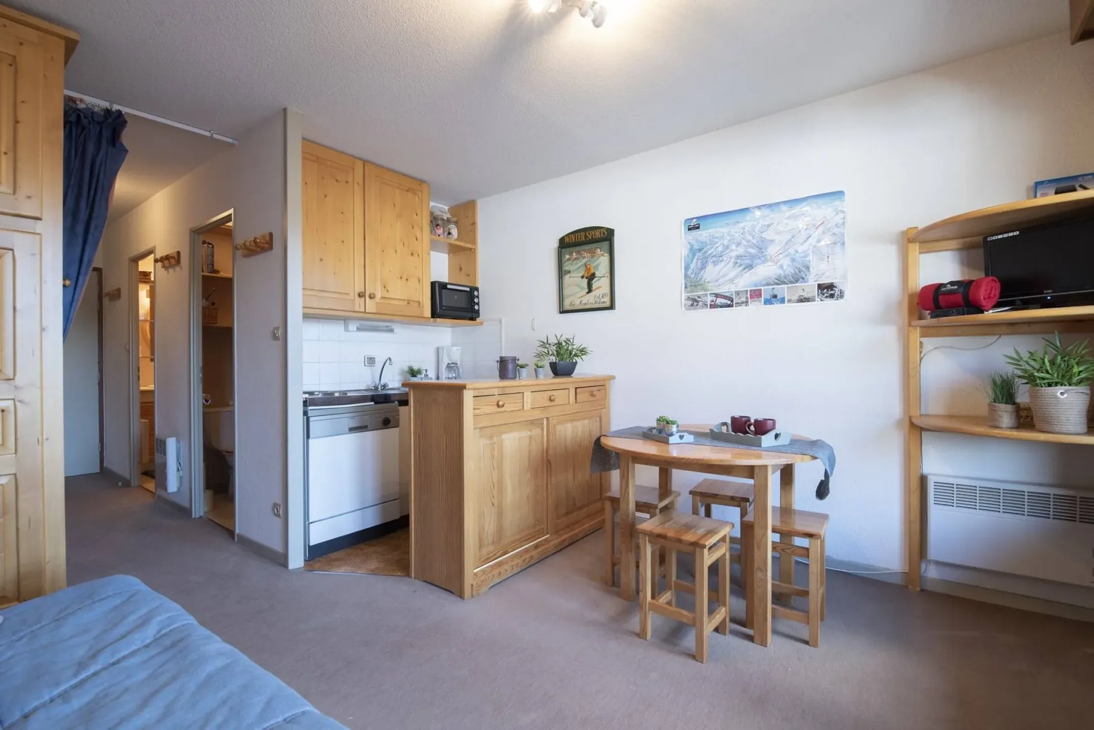 Appartement 4 personnes proche pistes de skis du pla d'adet