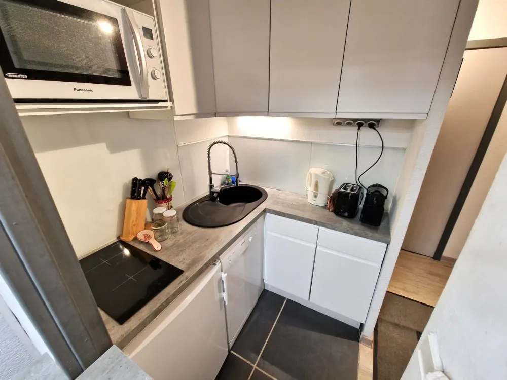 2 pièces+cabine 4/6 personnes coeur station 32m²