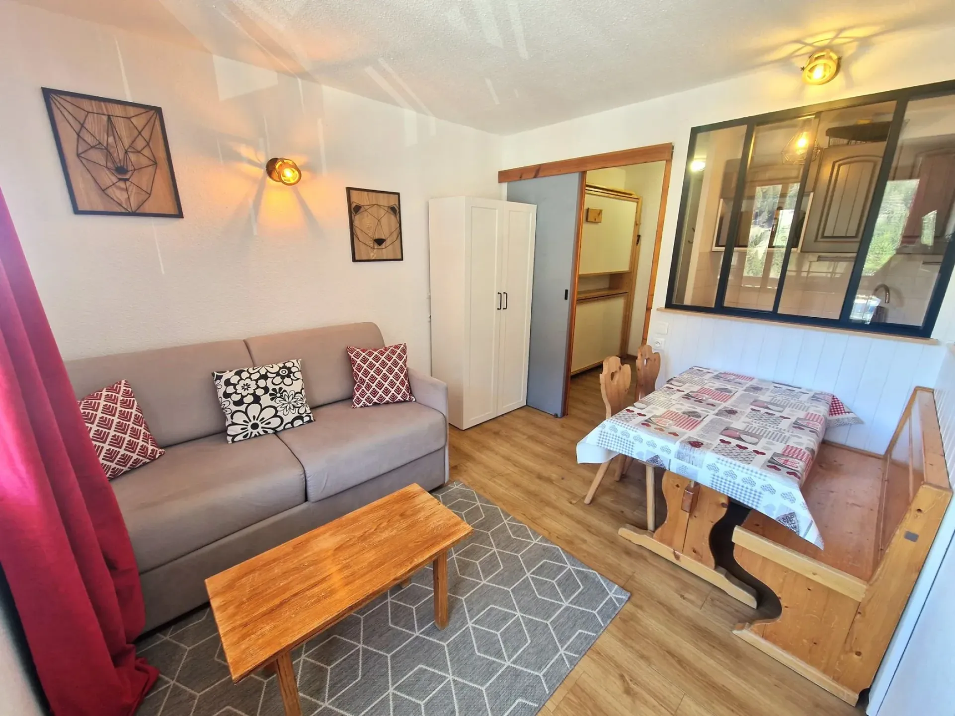 Studio 3/4 personnes coeur station 19m²