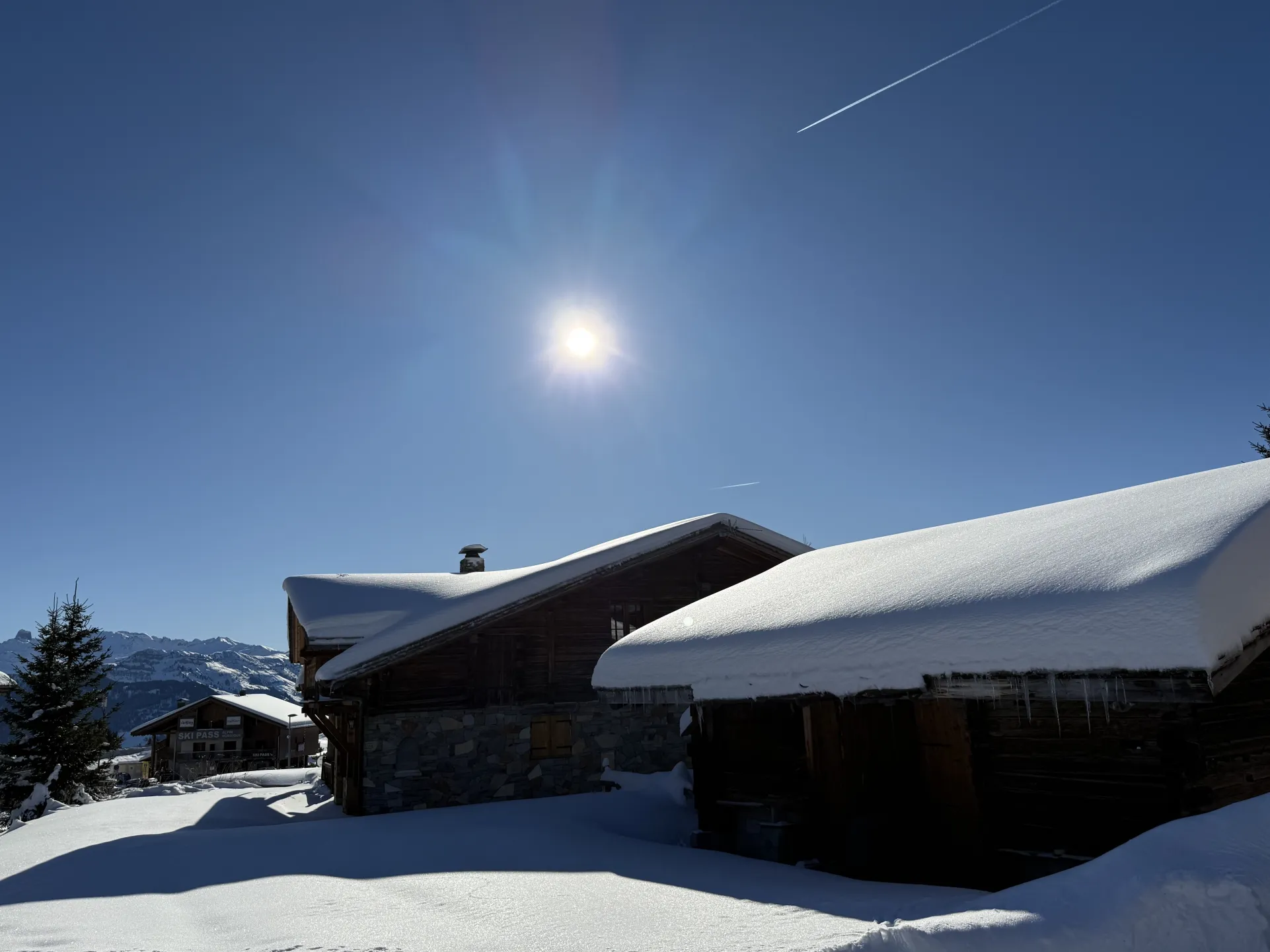 Chalet Exalta sous la neige