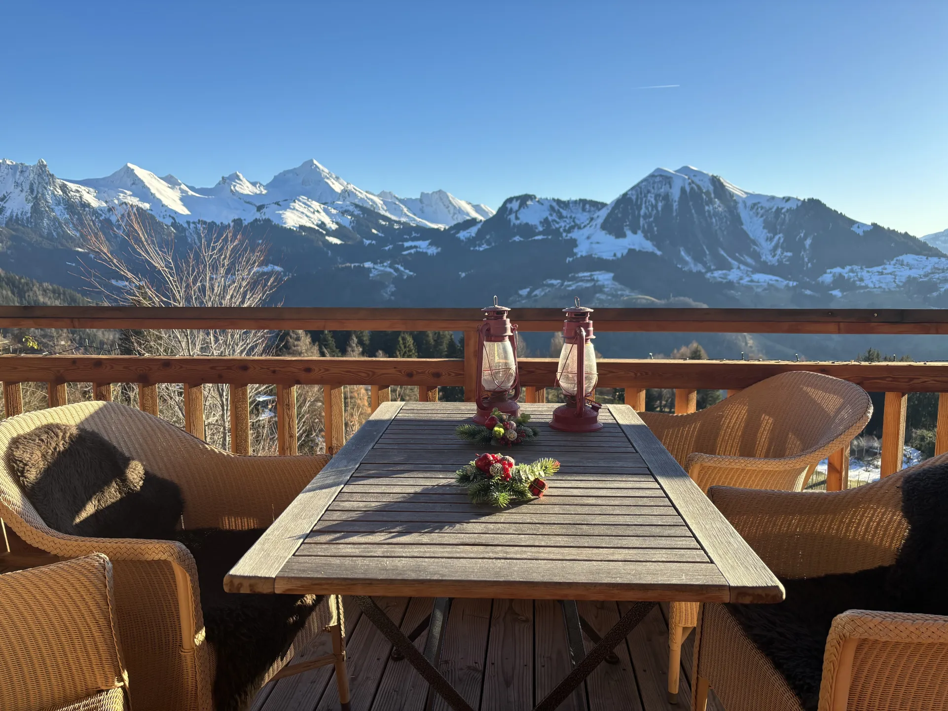 Vue sur la chaine des Aravis