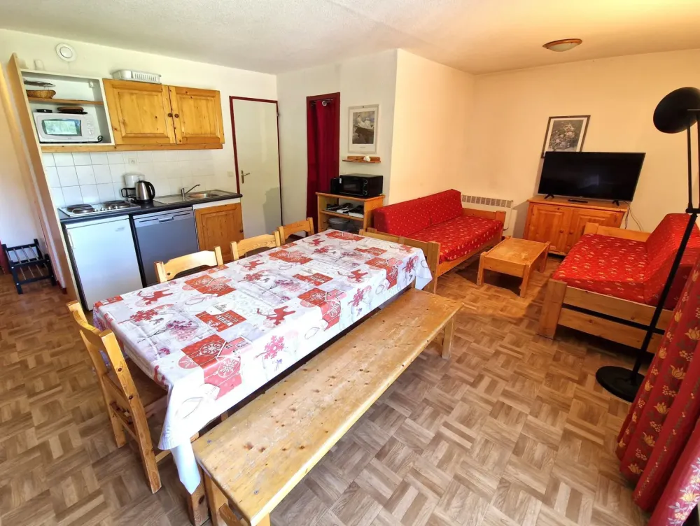 3 pièces+cabine 8/10 personnes coeur station 55m²