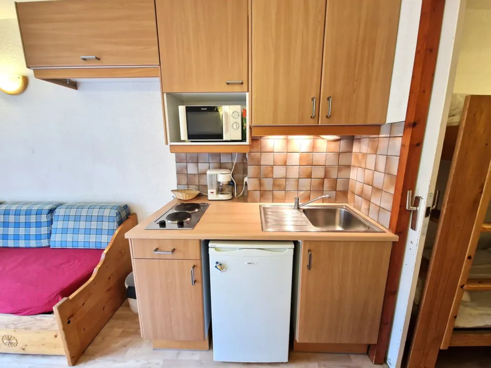 Studio 17m² 2/3 persons, vue piste