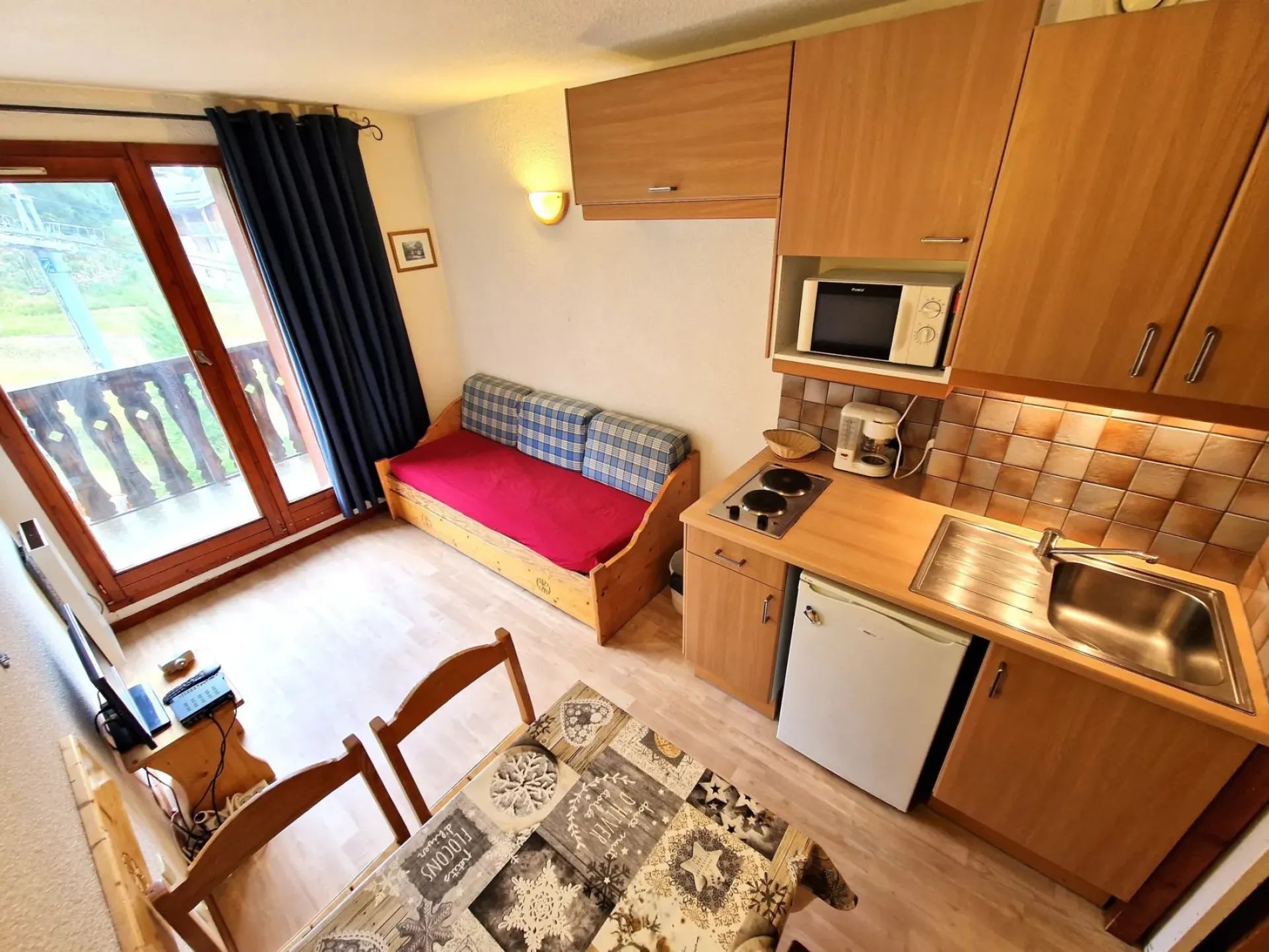 Studio 17m² 2/3 persons, vue piste