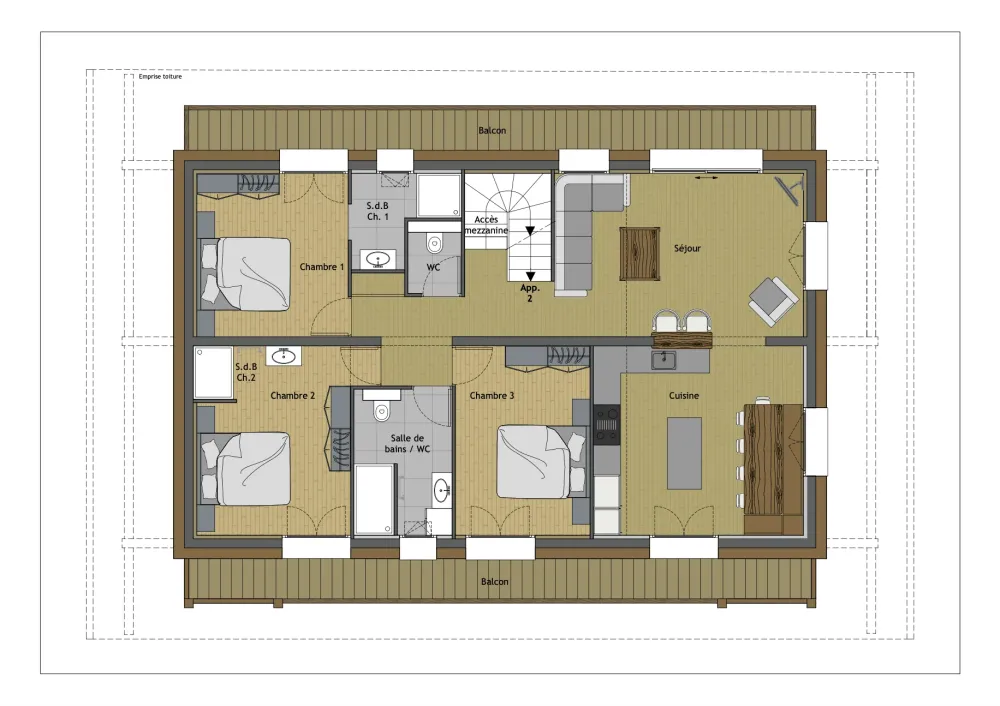 Appartement 10 pers. neuf, skis aux pieds, centre du village — crest-voland