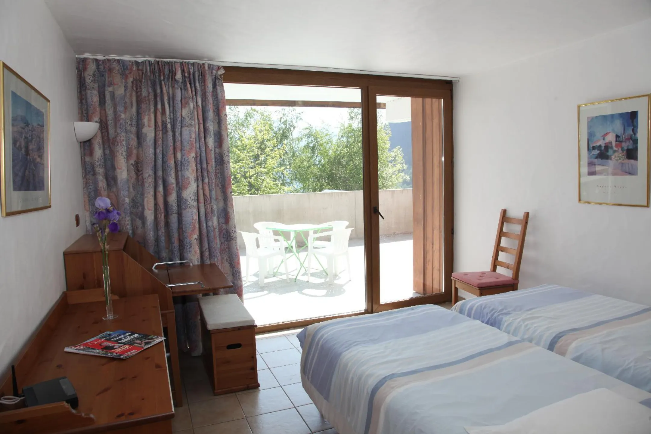 La chambre coté terrasse sud