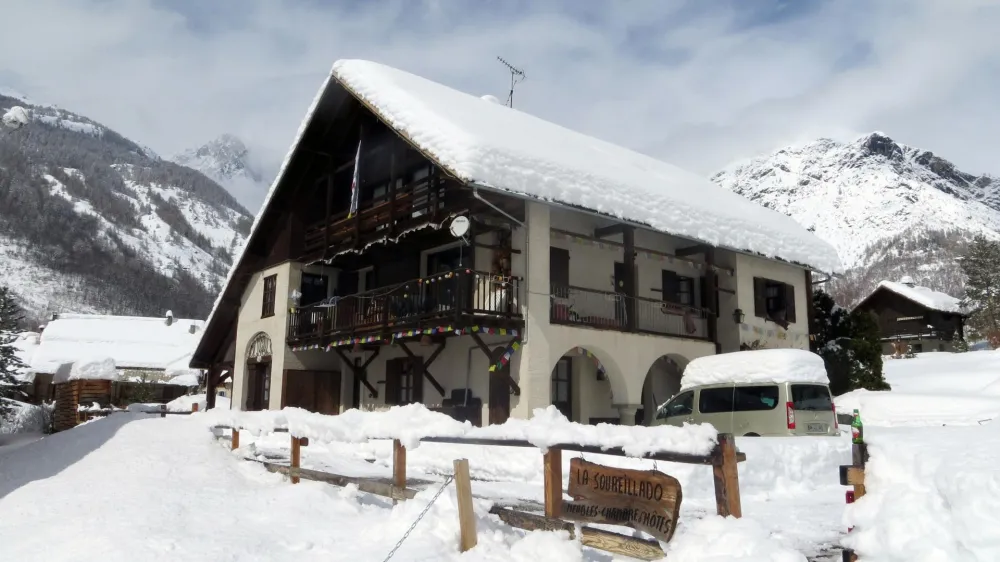 Le chalet en hiver