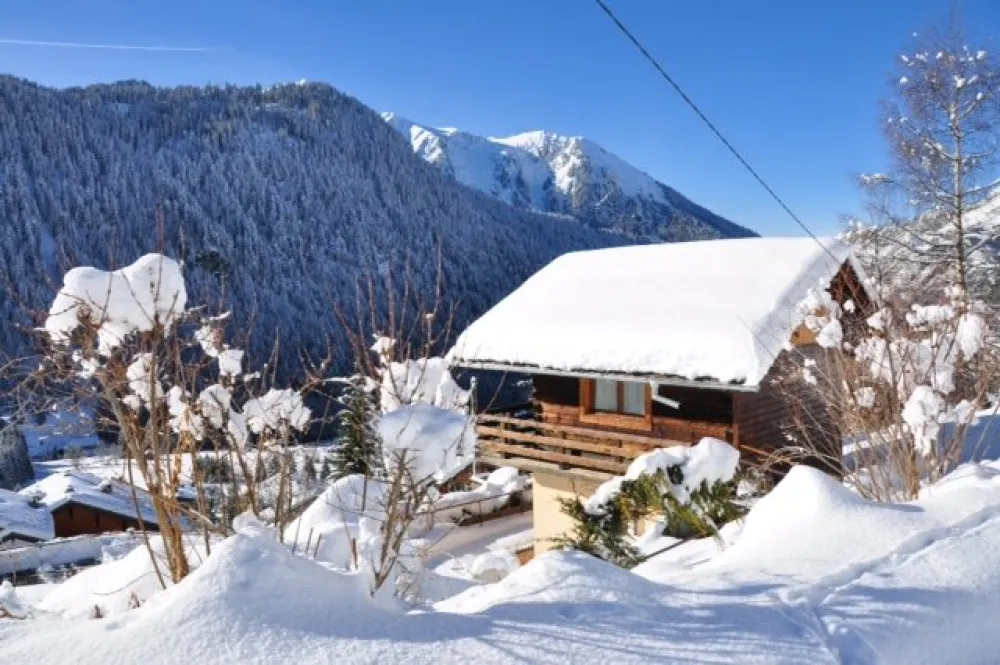 Le chalet  “LeTaude” face au massif du mont de Grange 2432 m (sud-ouest)
