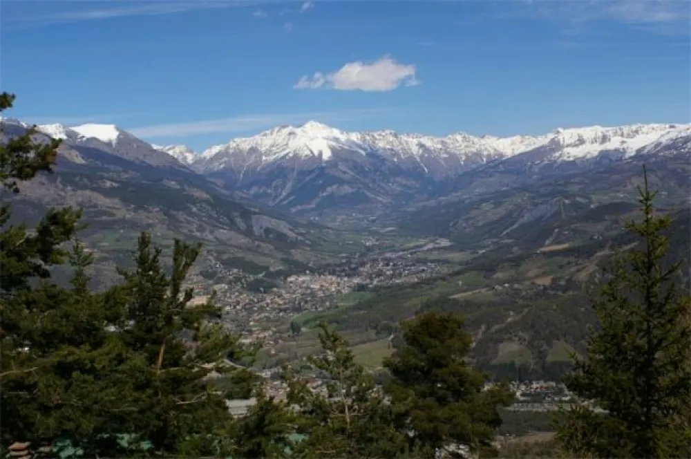 Vue depuis le balcon en été