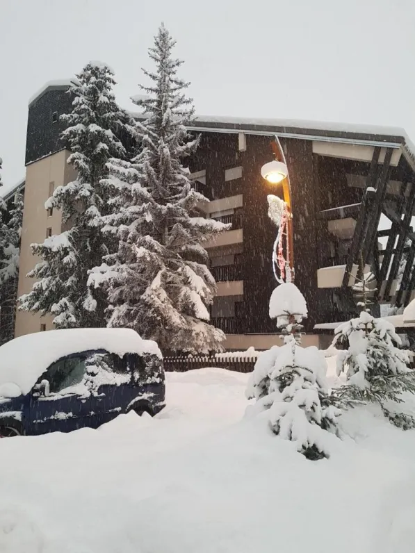 Vue de l'immeuble L'hiver