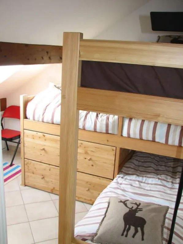 chambre 3 - 3 lits simples superposés 