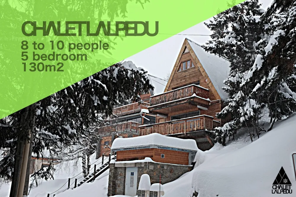 Vue extérieur du chalet en hiver