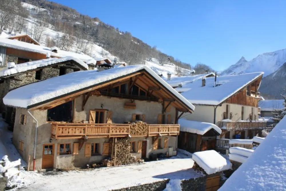 chalet en hiver