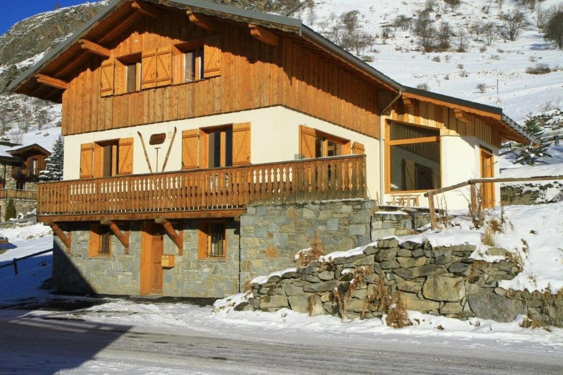 Chalet l'Estive au soleil couchant