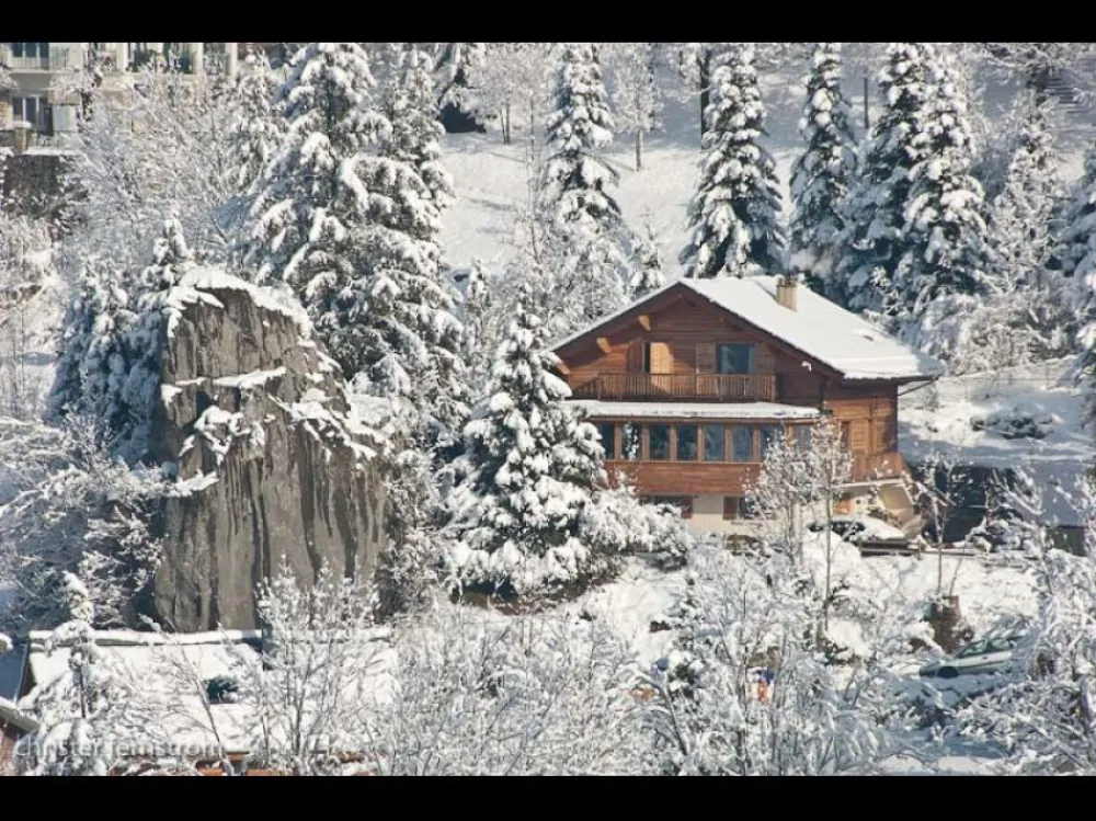 Le Châlet "Le Gros Caillou" vu de la Colline des Bains