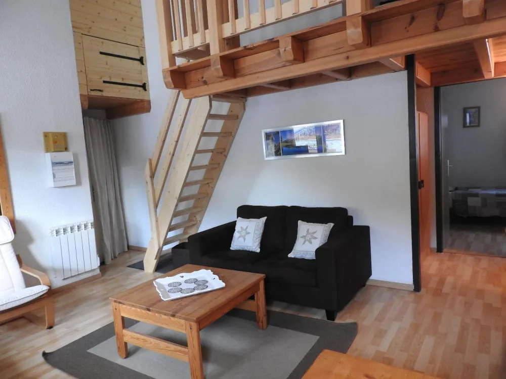 Séjour avec mezzanine