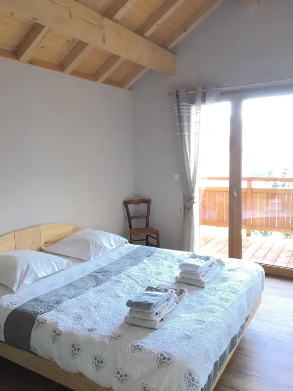 Chambre avec balcon privatif plein sud