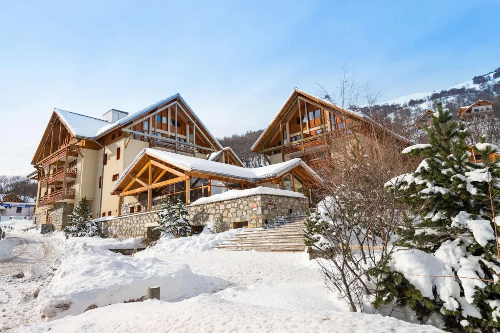 La résidence "Chalets du Galibier" en hiver