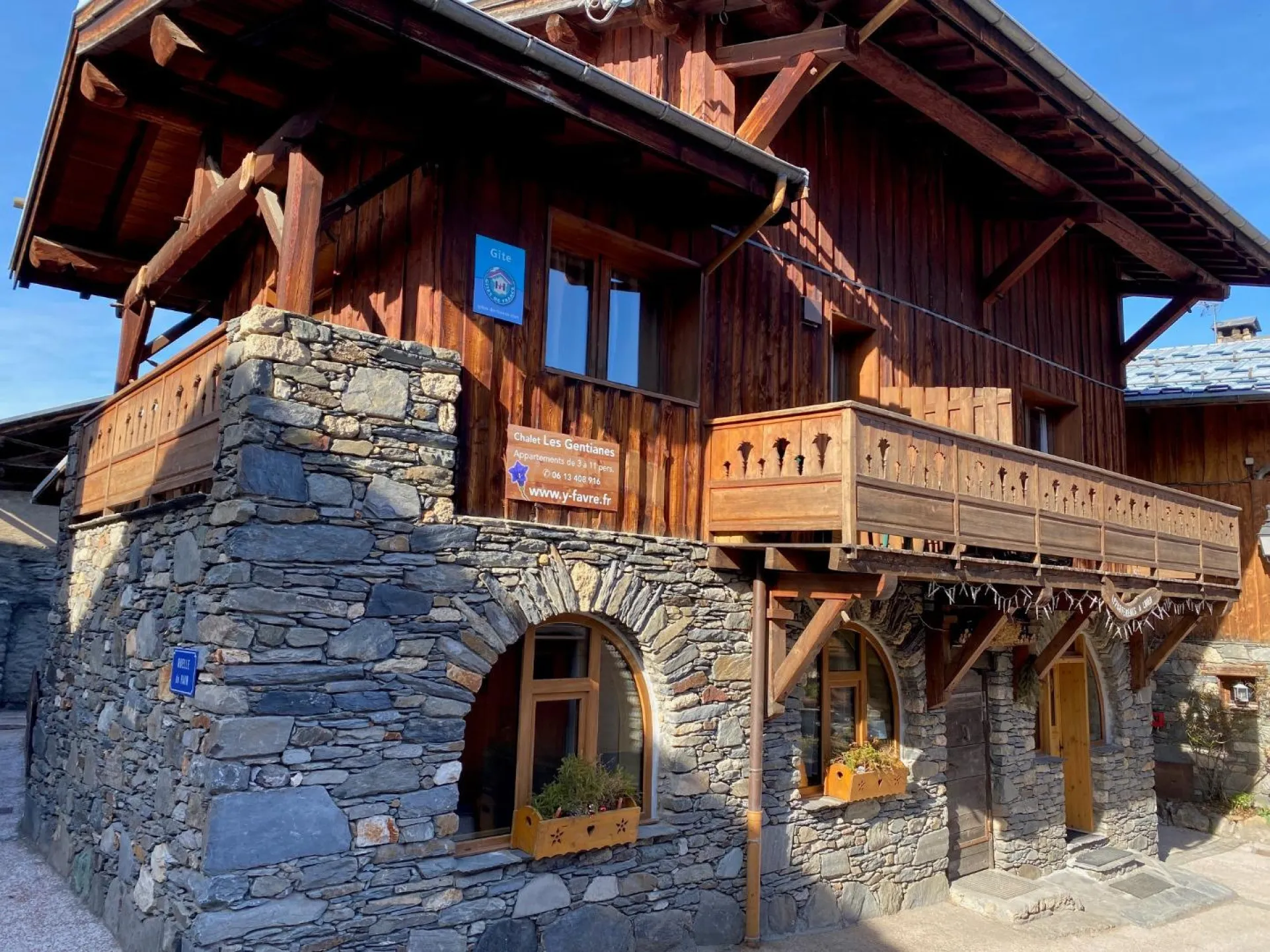 Chalet Gentianes extérieur sud ouest