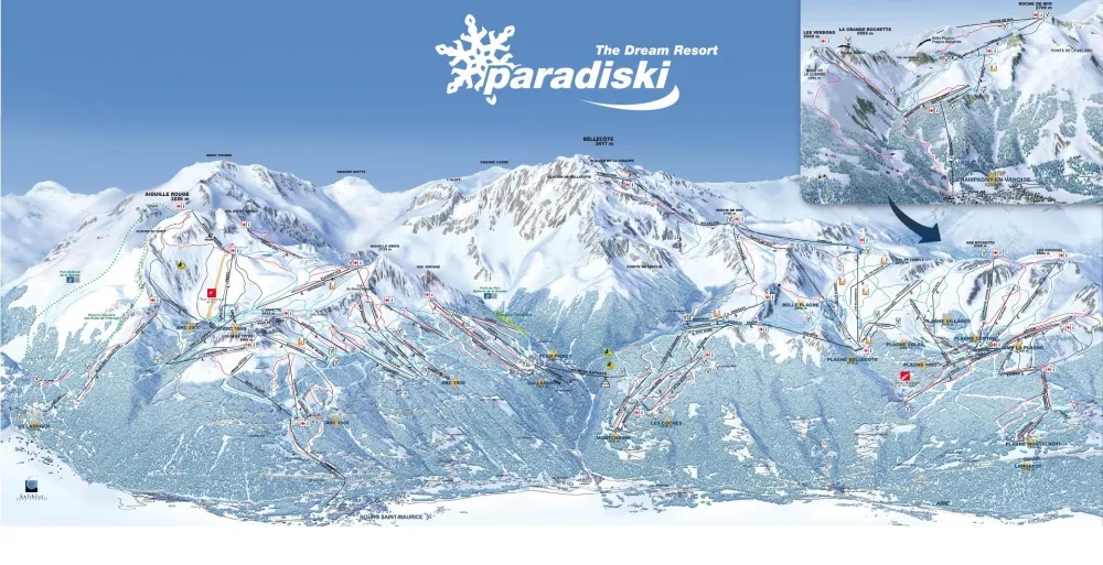 Le domaine skiable de PARADISKI LA PLAGNE