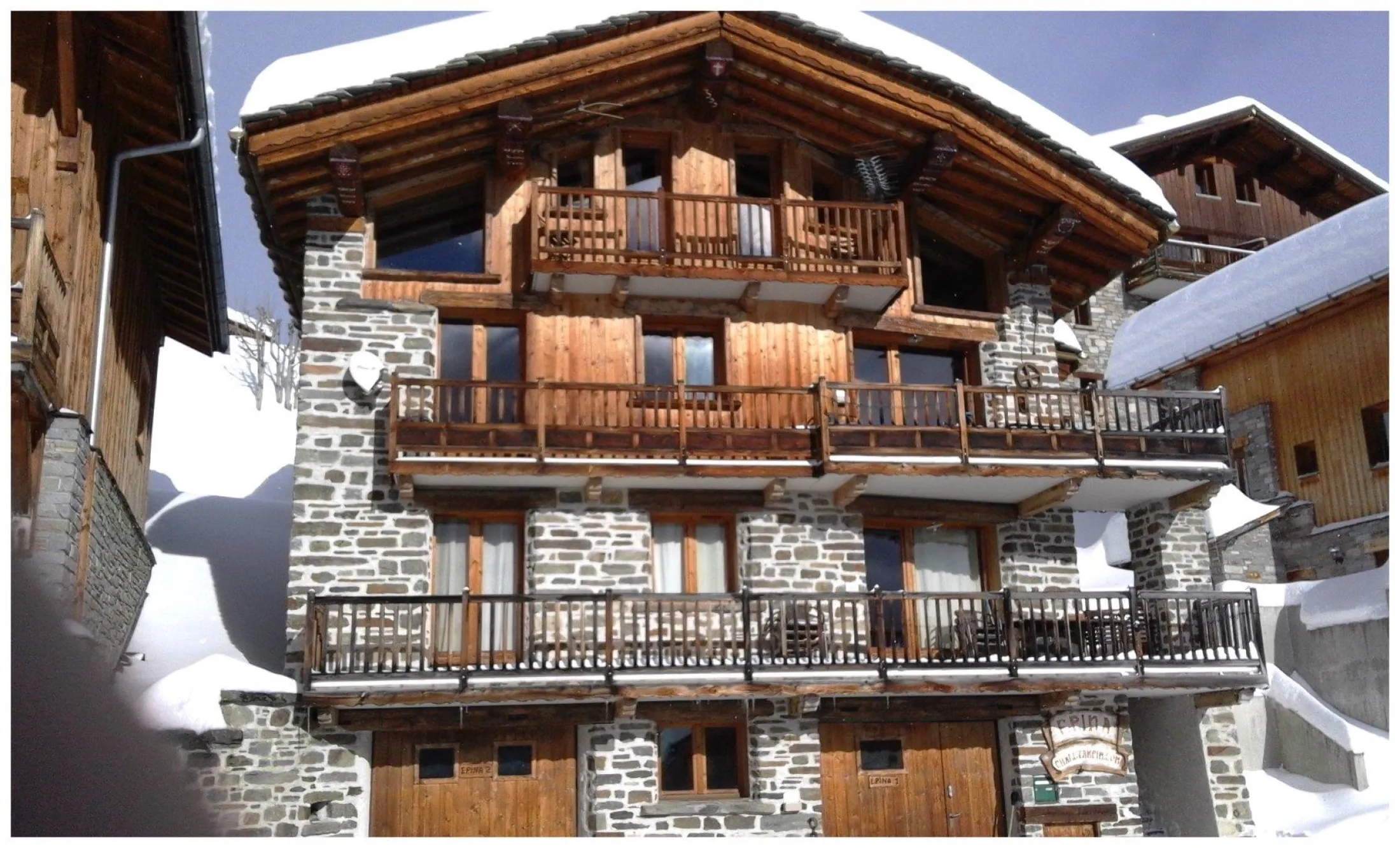 Chalet Epina au pied des pistes de la Rosière