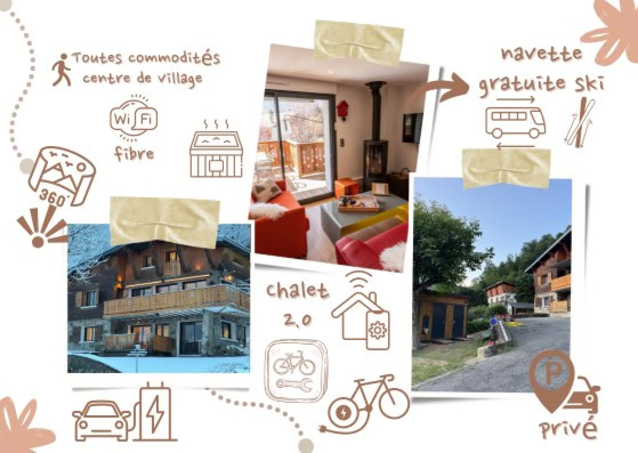 Chalet hygge saint-lary - centre / gîte cosy / ****  5d / 2 chbres  / 3 pièces - 51m² / 4 pers/ spa - vue imprenable- accueil vélo - parking sécurisé avec bornes rech ve