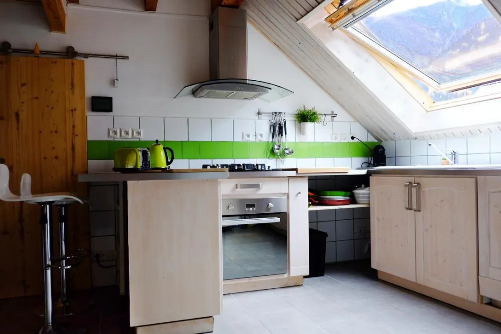 Cuisine ouverte sur le salon