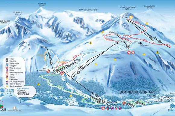 Plan des pistes